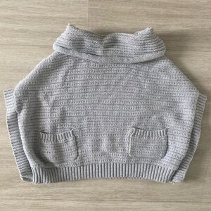 cowl neck sparkle shall poncho